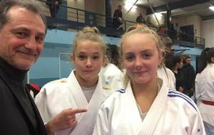 Candice et Louise terminent 2e des sélections du Val d’Oise. Eva 5e. J-Pierre