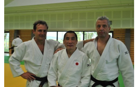 J-Pierre et Didier en Stage à Reims avec le Senseï Shinji Hosokawa.