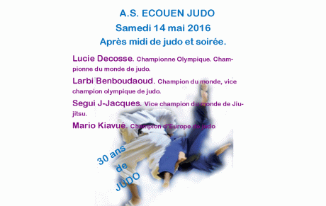 14 MAI AVEC LES CHAMPIONS ! Lucie DECOSSE. Larbi BENBOUDAOUD. SEGUI J-Jacques. Mario KIAVUE.